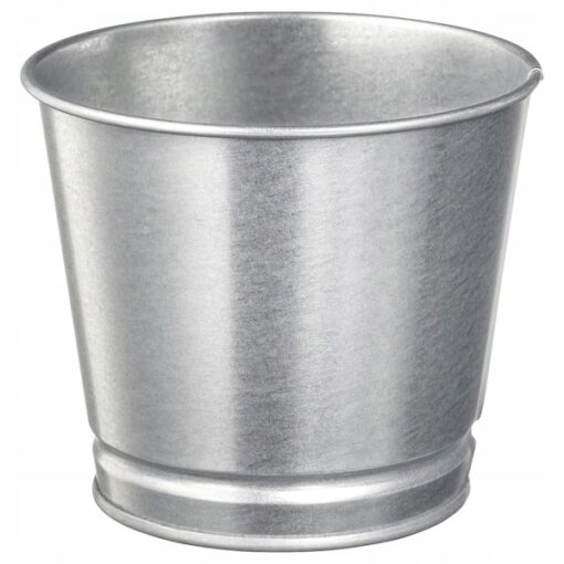 IKEA BINTJE OSŁONA DONICZKI DONICZKA SREBRNA 9 CM