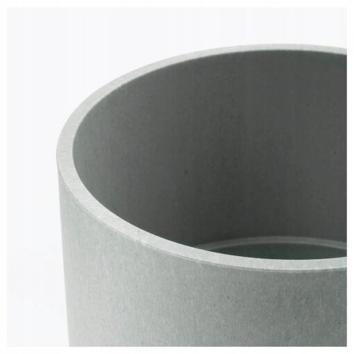 IKEA NYPON OSŁONA DONICZKI DONICZKA SZARA 12 CM - obrazek 3