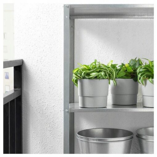 IKEA NYPON OSŁONA DONICZKI DONICZKA SZARA 12 CM - obrazek 4