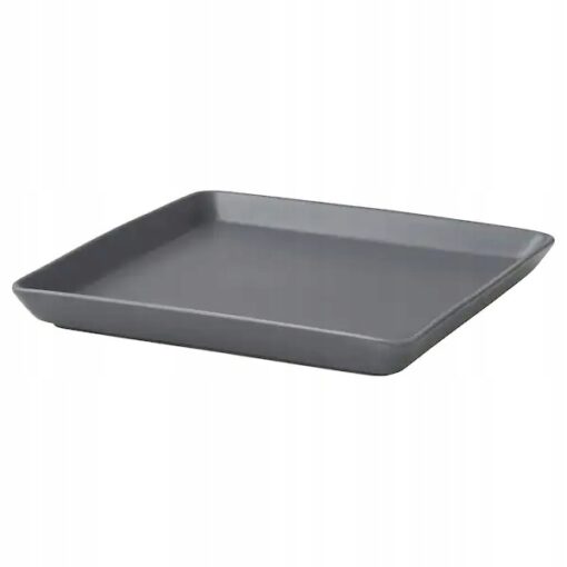 IKEA IDEAL PODSTAWKA NA ŚWIECE TACKA NA ŚWIECZKI SZARA 25 CM