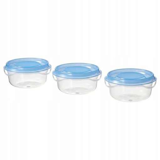 IKEA 365+ ZESTAW 3X POJEMNIK NA ŻYWNOŚĆ  70ML