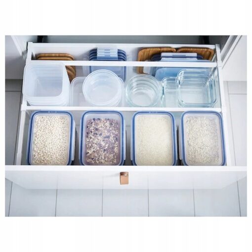IKEA 365+ ZESTAW 3X POJEMNIK NA ŻYWNOŚĆ Z POKRYWKĄ 750ML - obrazek 3