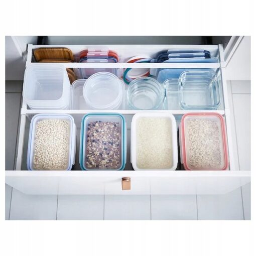 IKEA 365+ POJEMNIK PUDEŁKO NA ŻYWNOŚĆ Z POKRYWKĄ 750 ML - obrazek 3