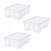 IKEA SAMLA ZESTAW 3 X POJEMNIK PUDEŁKO Z POKRYWKĄ 11 L