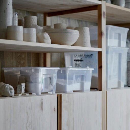 IKEA SAMLA ZESTAW 3 X POJEMNIK PUDEŁKO Z POKRYWKĄ 11 L - obrazek 4