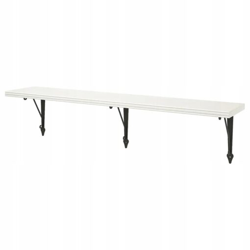 IKEA BERGSHULT PÓŁKA ŚCIENNA BIAŁA/ANTRACYT 120x20 CM