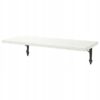 IKEA BERGSHULT PÓŁKA ŚCIENNA BIAŁA/ANTRACYT 80x30 CM