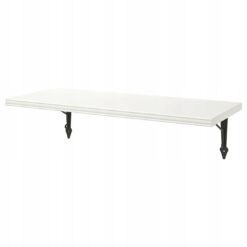 IKEA BERGSHULT PÓŁKA ŚCIENNA BIAŁA/ANTRACYT 80x30 CM
