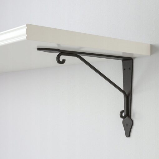 IKEA BERGSHULT PÓŁKA ŚCIENNA BIAŁA/ANTRACYT 80x30 CM - obrazek 3