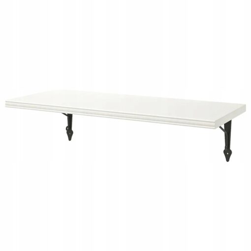 IKEA BERGSHULT PÓŁKA ŚCIENNA BIAŁA/ANTRACYT 80x30 CM