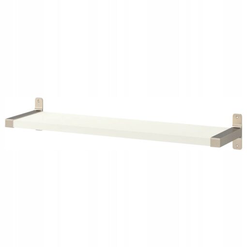 IKEA BERGSHULT/GRANHULT PÓŁKA ŚCIENNA BIAŁA + WPOSRNIK 80x20 CM