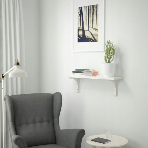 IKEA BERGSHULT/RAMSHULT PÓŁKA ŚCIENNA BIAŁY 80x20 CM - obrazek 3
