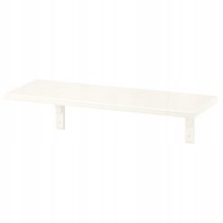 IKEA BERGSHULT/RAMSHULT PÓŁKA ŚCIENNA + WSPORNIK BIAŁE 80x30 CM