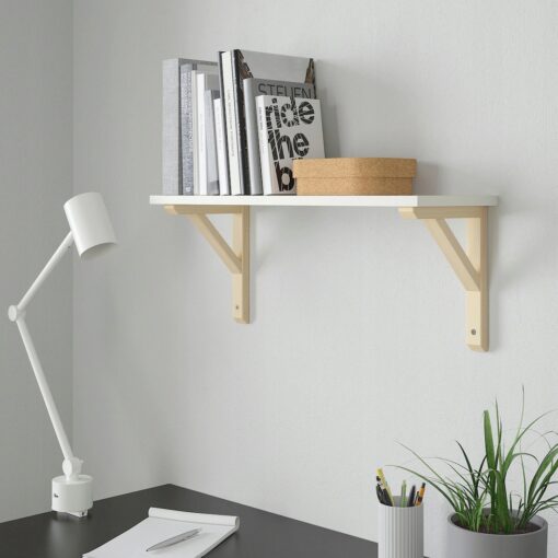IKEA BURHULT/SANDSHULT PÓŁKA ŚCIENNA BIAŁA / OSIKA 59cm - obrazek 2