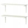 IKEA BURHULT/SIBBHULT PÓŁKA ŚCIENNA BIAŁA 59 CM 2 SZTUKI