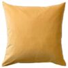 IKEA SANELA POSZEWKA DO PODUSZKI BAWEŁNIANA ZŁOTO-BRĄZOWA 50x50 CM