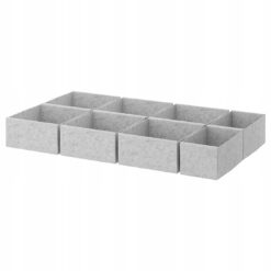 IKEA KOMPLEMENT PUDEŁKO ORGANIZER DO SZUFLADY SZARY 90x54 cm