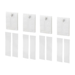 IKEA ALFTA SAMOPRZYLEPNY HACZYK DO RAMKI BIAŁY 4 SZT.