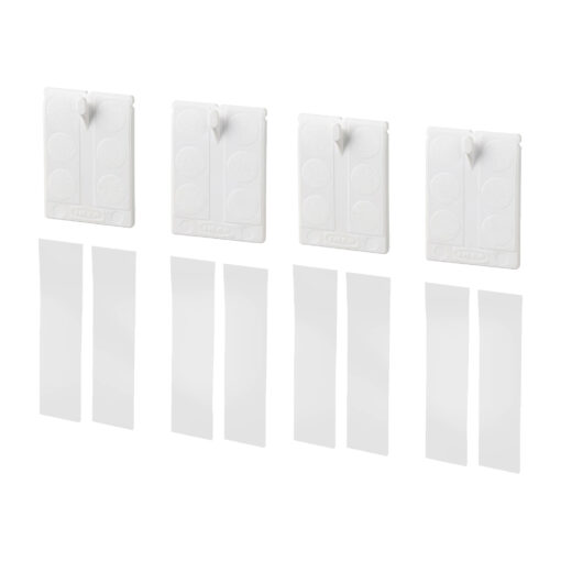 IKEA ALFTA SAMOPRZYLEPNY HACZYK DO RAMKI BIAŁY 4 SZT.