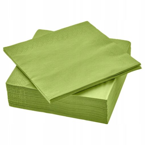 IKEA FANTASTISK SERWETKI ZIELONY TRAWIASTY 33x33 CM 50 SZT