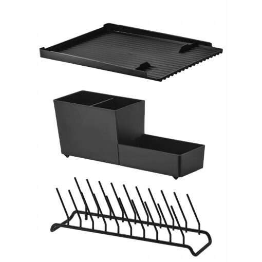 IKEA RINNIG SUSZARKA DO NACZYŃ ZESTAW POJEMNIK + UCHWYT NA TALERZE
