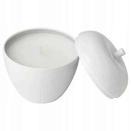 IKEA ANSPRAKSLOS ŚWIECA ZAPACHOWA PACHNĄCA JABŁKO I GRUSZKA 9 CM - obrazek 2