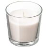 IKEA SINNLIG ŚWIECA ZAPACHOWA W SZKLE WANILIA 9 CM