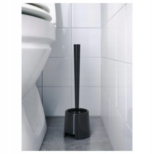 IKEA BOLMEN SZCZOTKA DO WC TOALETOWA Z UCHWYTEM CZARNA - obrazek 2