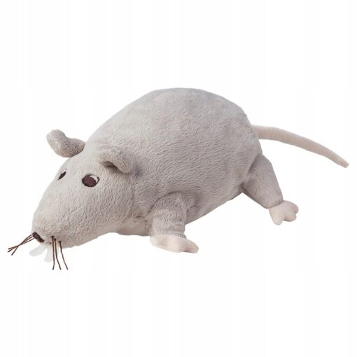 IKEA GOSIG RATTA SZCZUREK PLUSZOWA MASKOTKA PLUSZAK SZARY 23 CM