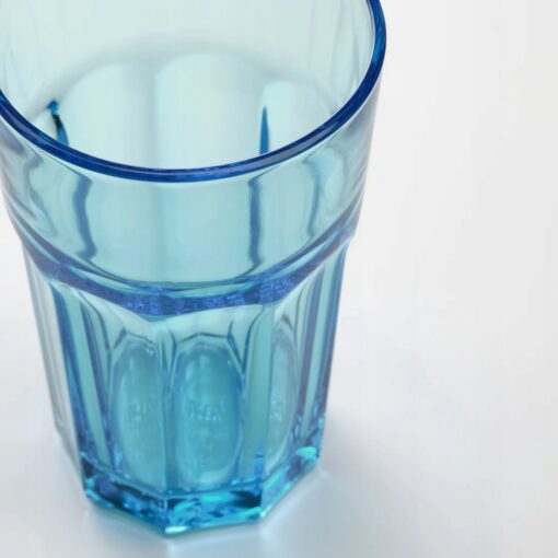 IKEA POKAL SZKLANKA NIEBIESKA 350 ML 4 SZT. - obrazek 4