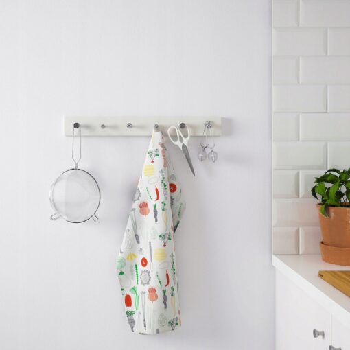 IKEA LURT / BAGGANAS WIESZAK 6 GAŁEK BIAŁY/STALOWY KOLOR - obrazek 2