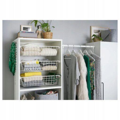 IKEA BUMERANG WIESZAK NA UBRANIA DREWNIANY BIAŁY 8 SZT. - obrazek 3