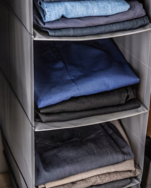 IKEA SKUBB WISZĄCA PÓŁKA NA UBRANIA 6 PRZEGRÓD 35x45x125 cm - obrazek 2