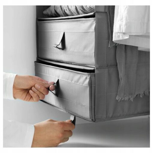 IKEA SKUBB WISZĄCA PÓŁKA NA UBRANIA 6 PRZEGRÓD 35x45x125 cm - obrazek 4