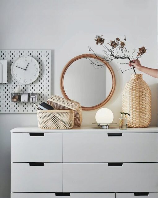 IKEA TROMMA ZEGAR ŚCIENNY BIAŁY 25 CM - obrazek 5