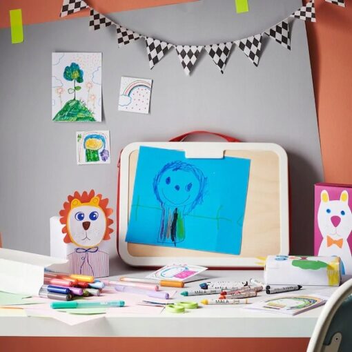 IKEA MALA ZESTAW MALARSKI - PAPIER WALIZKA KREDKI FLAMASTRY - obrazek 7