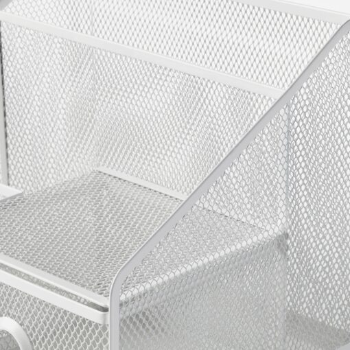 IKEA DRONJONS ZESTAW ORGANIZERÓW BIURKOWYCH 3 SZT BIAŁE - obrazek 6