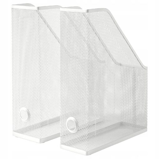 IKEA DRONJONS ZESTAW ORGANIZERÓW BIURKOWYCH 3 SZT BIAŁE - obrazek 11