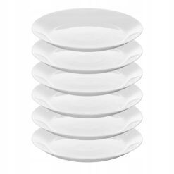 IKEA OFTAST ZESTAW 6 SZT TALERZY 19 CM BIAŁY