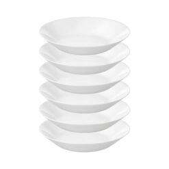 IKEA OFTAST ZESTAW 6 SZT. TALERZY 25 CM BIAŁY