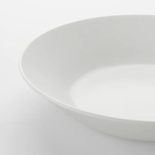 IKEA OFTAST ZESTAW 6 SZT. TALERZY GŁĘBOKICH 20 CM BIAŁE - obrazek 3