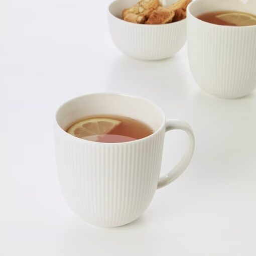 IKEA OFANTLIGT KUBEK BIAŁY PORCELANOWY 310 ML - obrazek 2