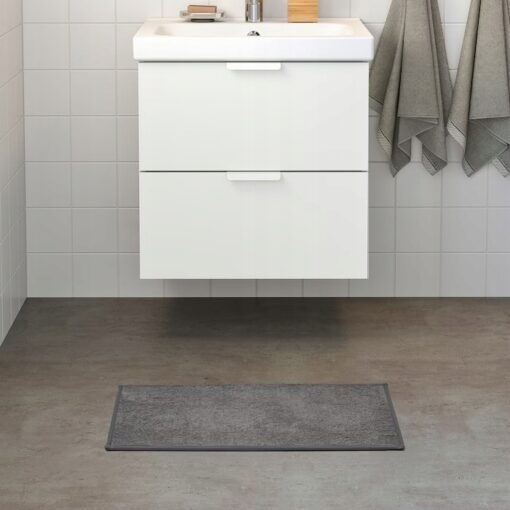 IKEA OSBYSJON DYWANIK ŁAZIENKOWY SZARY 40X60CM - obrazek 2