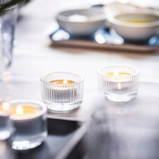 IKEA STORTSKON ŚWIECZKI TEALIGHT PACHNĄCE JAGODY + ŚWIECZNIKI - obrazek 4
