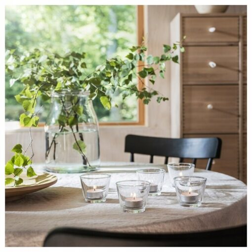IKEA ADLAD ŚWIECZKI TEALIGHT PACHNĄCE ZAPACH LASU 30 SZT. - obrazek 3