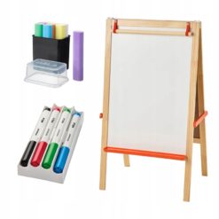 IKEA MALA SZTALUGA DLA DZIECKA 2 STRONNA + PISAKI KREDA