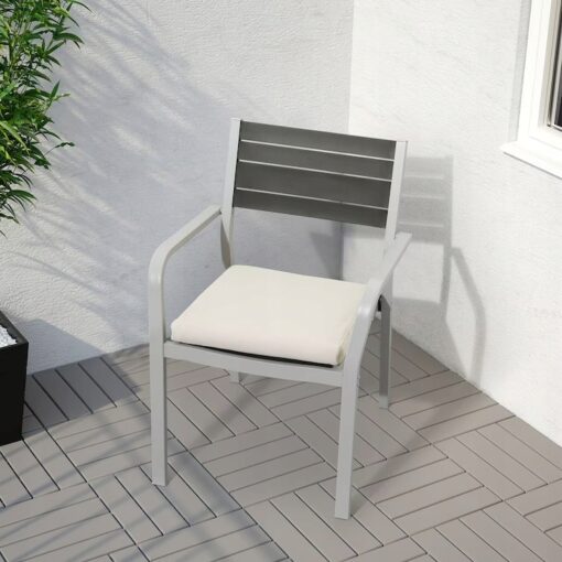 IKEA FROSON PODUSZKA NA KRZESŁO OGRODOWA BEŻOWA 44x44 - obrazek 2