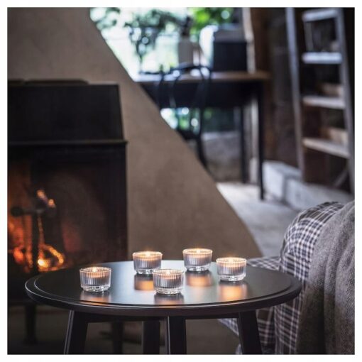 IKEA ADLAD ZESTAW - ŚWIECZKI TEALIGHT LASY + OGNISKO + TRAWA I ŚWIECZNIKI - obrazek 3