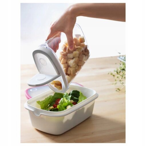 IKEA 365+ ZESTAW POJEMNIKÓW NA SUCHĄ ŻYWNOŚĆ 1.3 / 2.3l 4szt - obrazek 7