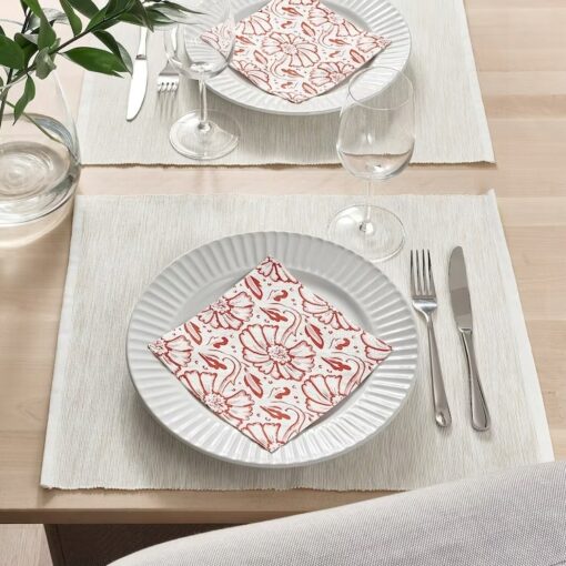 IKEA SOMMARFLADER SERWETKI W KWIATY 33x33 30 SZT. - obrazek 4